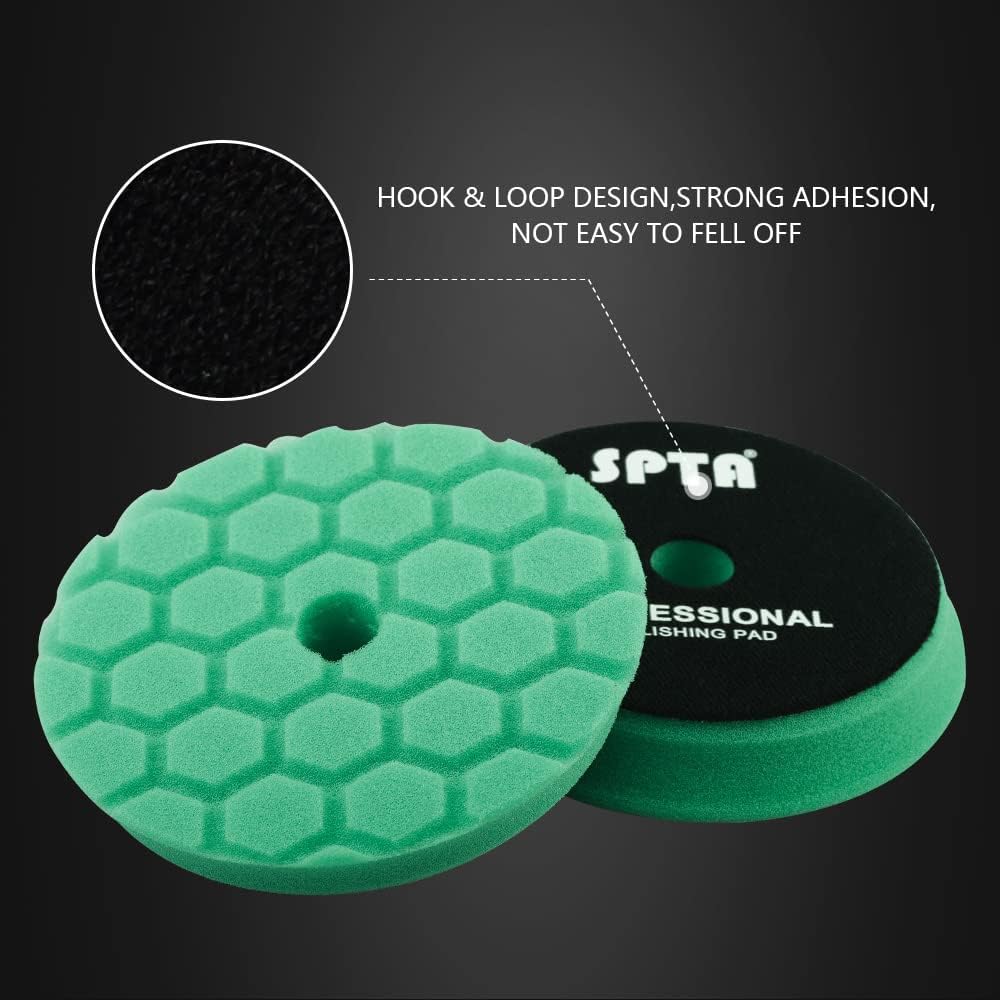 Detalle de Hex-Logic Buffing Polishing Pads – SPTA 6.5Inch DA Car Polisher Kit