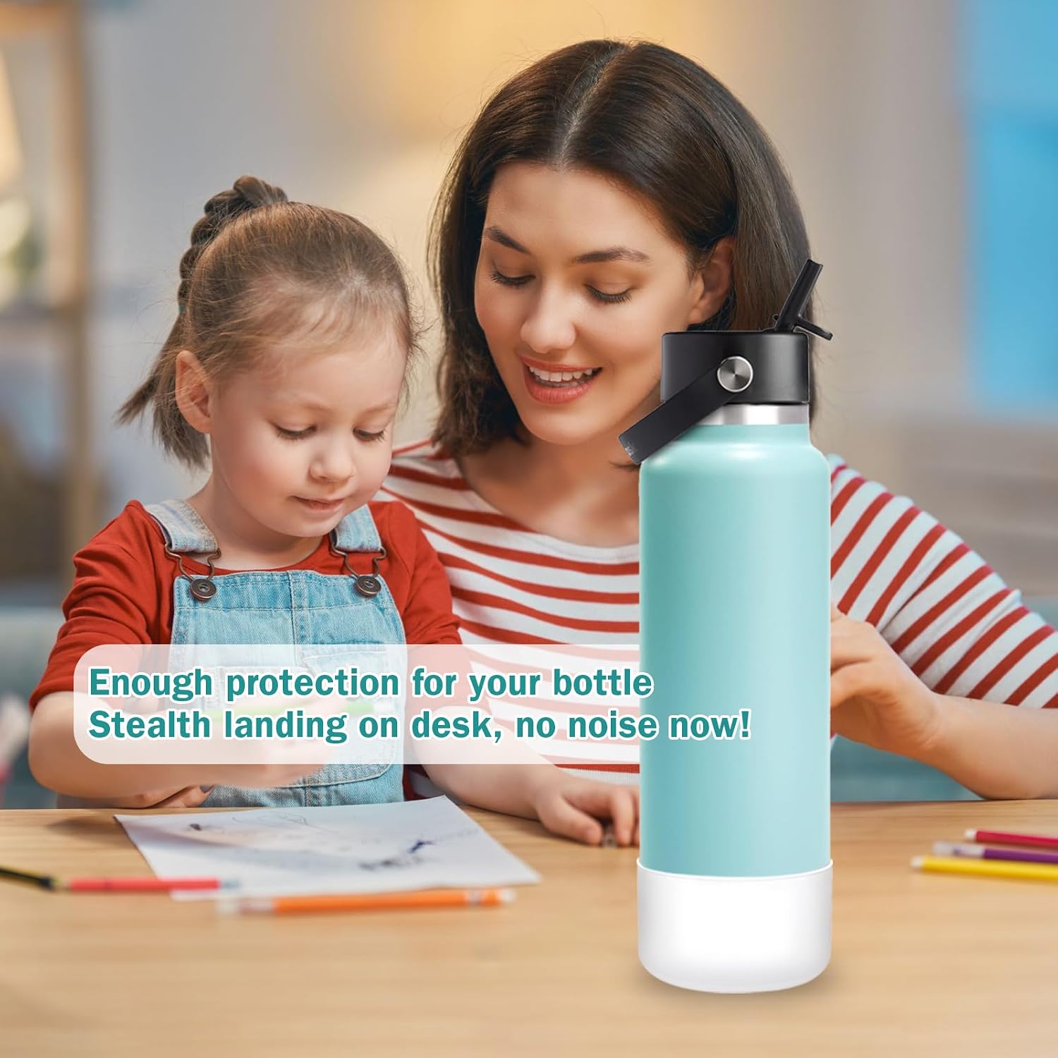 Thumbnail 5 de WK IEASON 2er Pack: Schutz-Silikon-Boot für Hydro Flask 32–40 oz, Basis-Schutzpad mit rutschfester Oberfläche