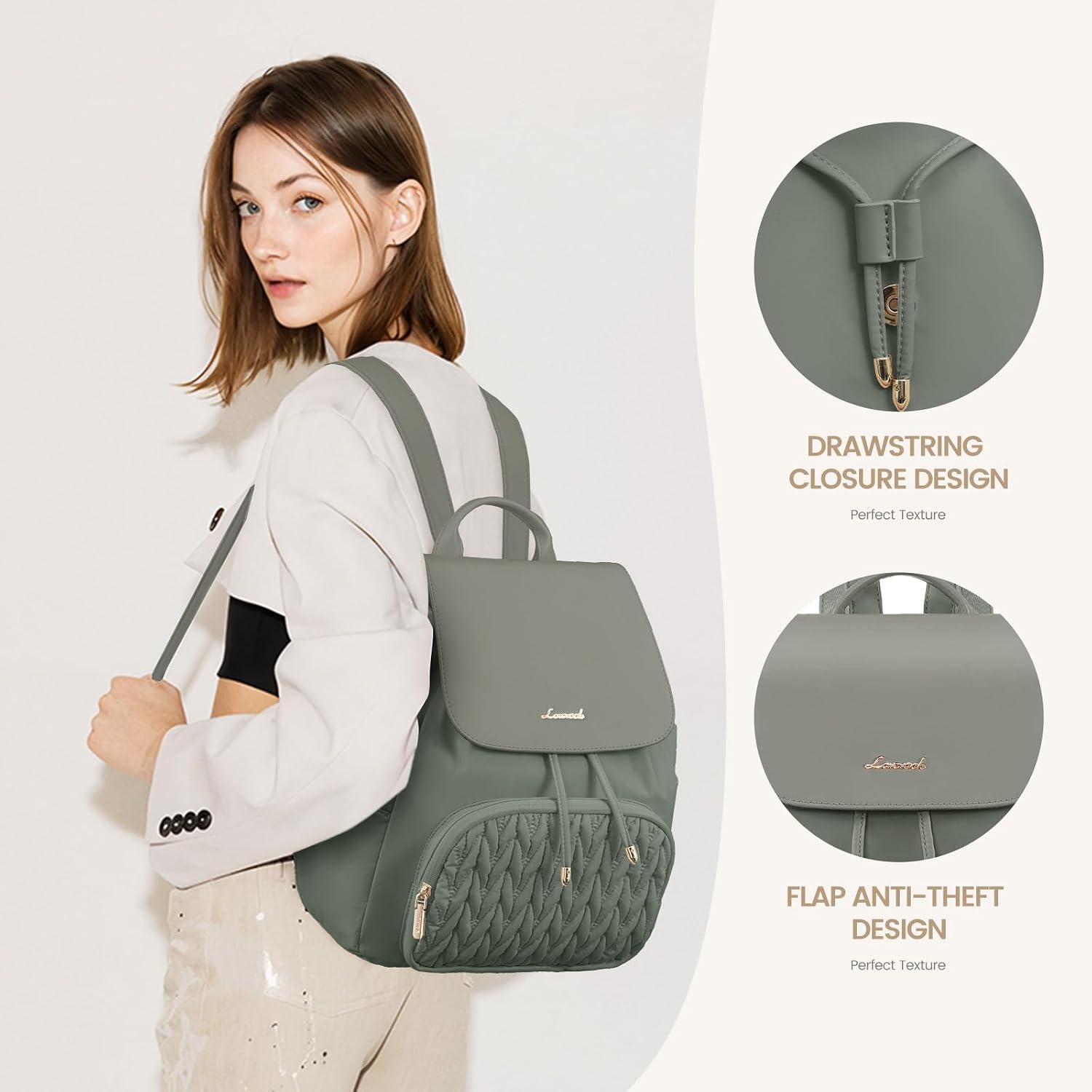 Detalle 2 de LOVEVOOK Cityrucksack 2-in-1 klein