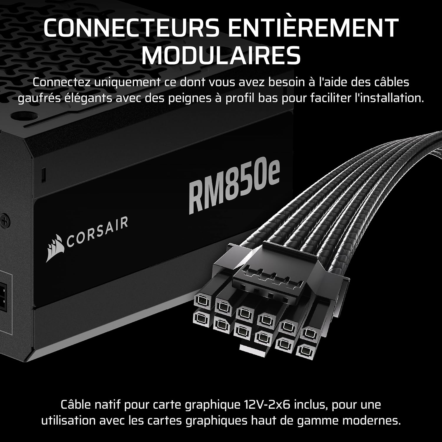 Thumbnail 3 de Corsair RM850e 2025 alimentation silencieuse