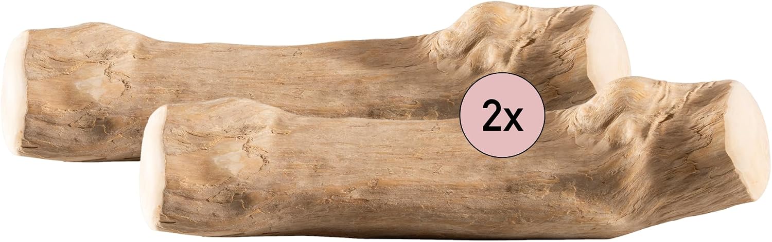 Detalle de Kauies Kaffeeholz für Hunde – natürliches, veganes Kauholz (koffeinfrei & kalorienfrei), 2er Pack Größe L ab 20 kg