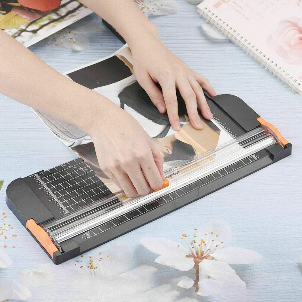 Thumbnail 3 de Paper Cutter 12 Inch Guillotine Paper Trimmer (A4) with Automatic Safety Safeguard and Side Ruler – Black
