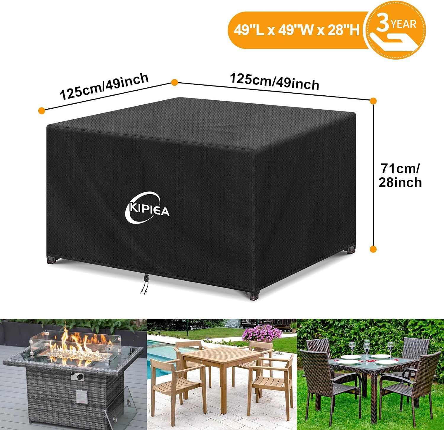 Detalle 2 de Kipiea patio furniture cover 600D
