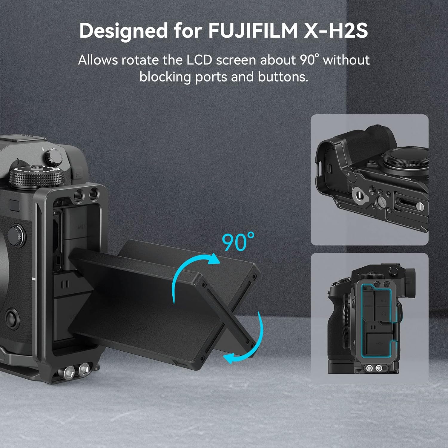 Thumbnail 2 de SMALLRIG X-H2 L Bracket Fujifilm X-H2