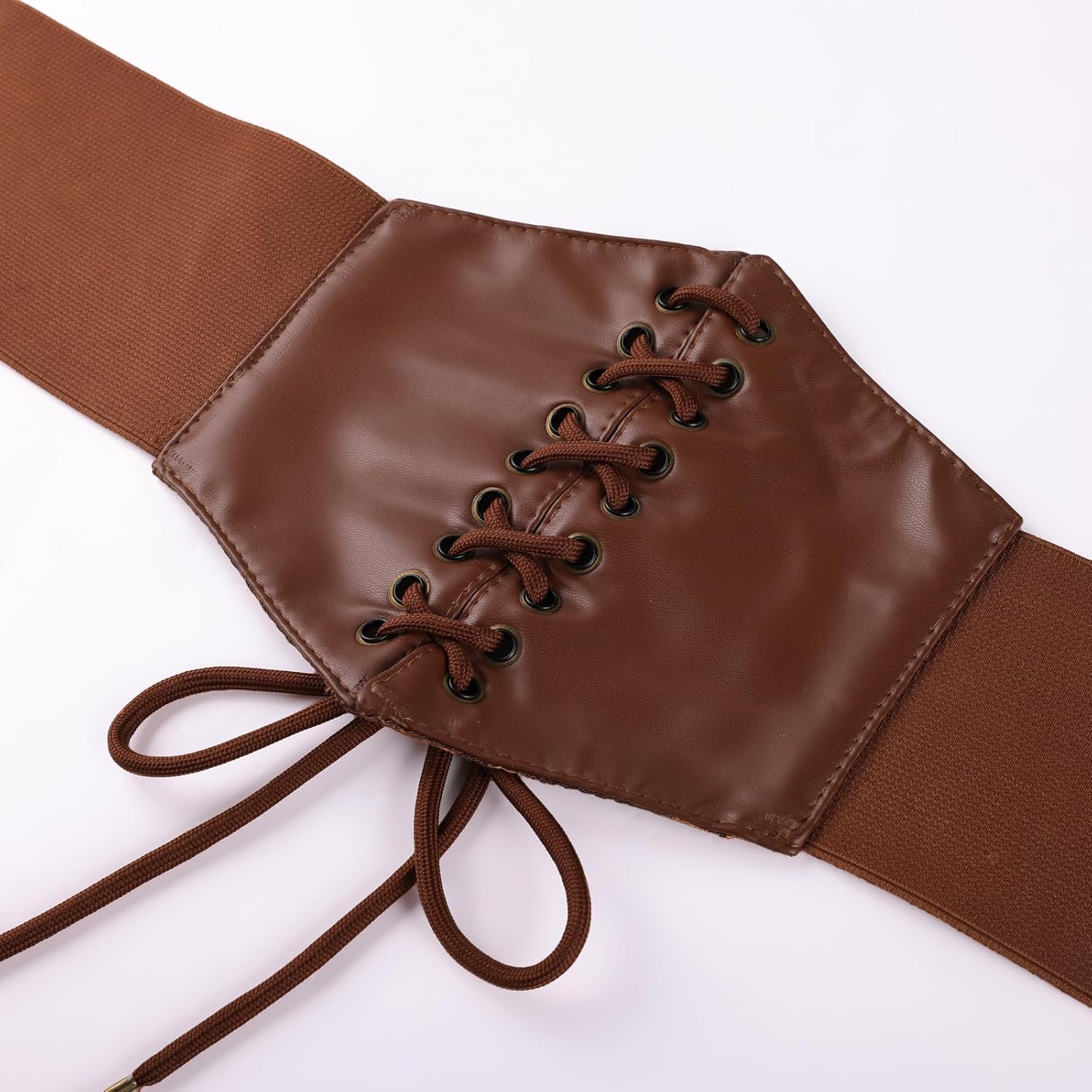Detalle de Scarlet Darkness Corset Belt in Faux Leather