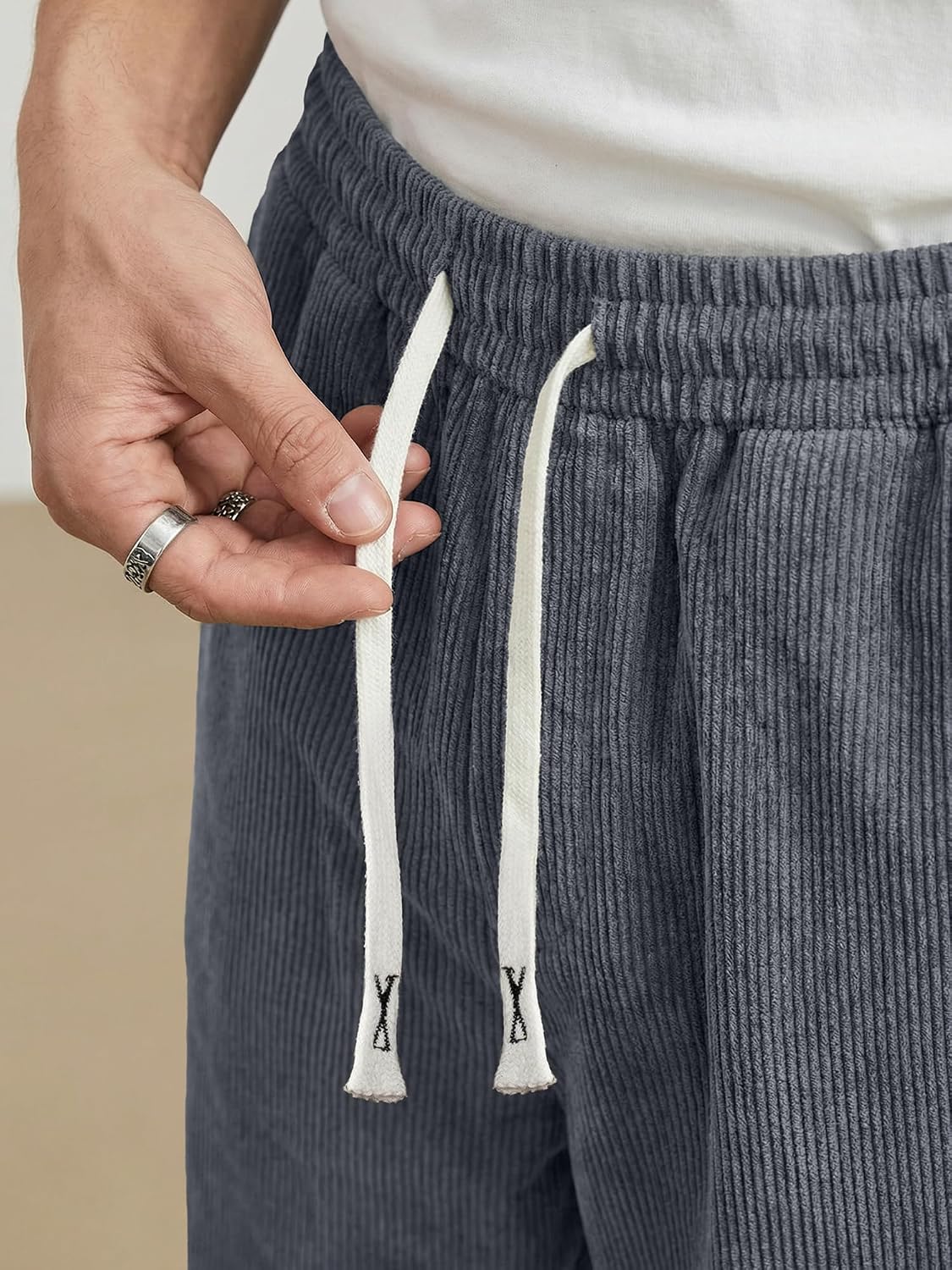 Detalle 2 de JMIERR Mens Corduroy Pants