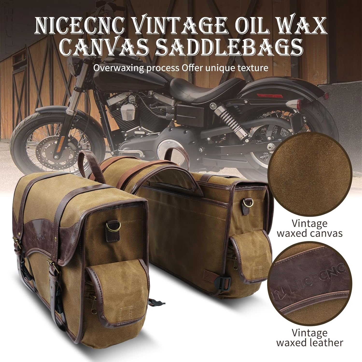 Thumbnail 1 de NICECNC Sacoches de selle vintage 15 L