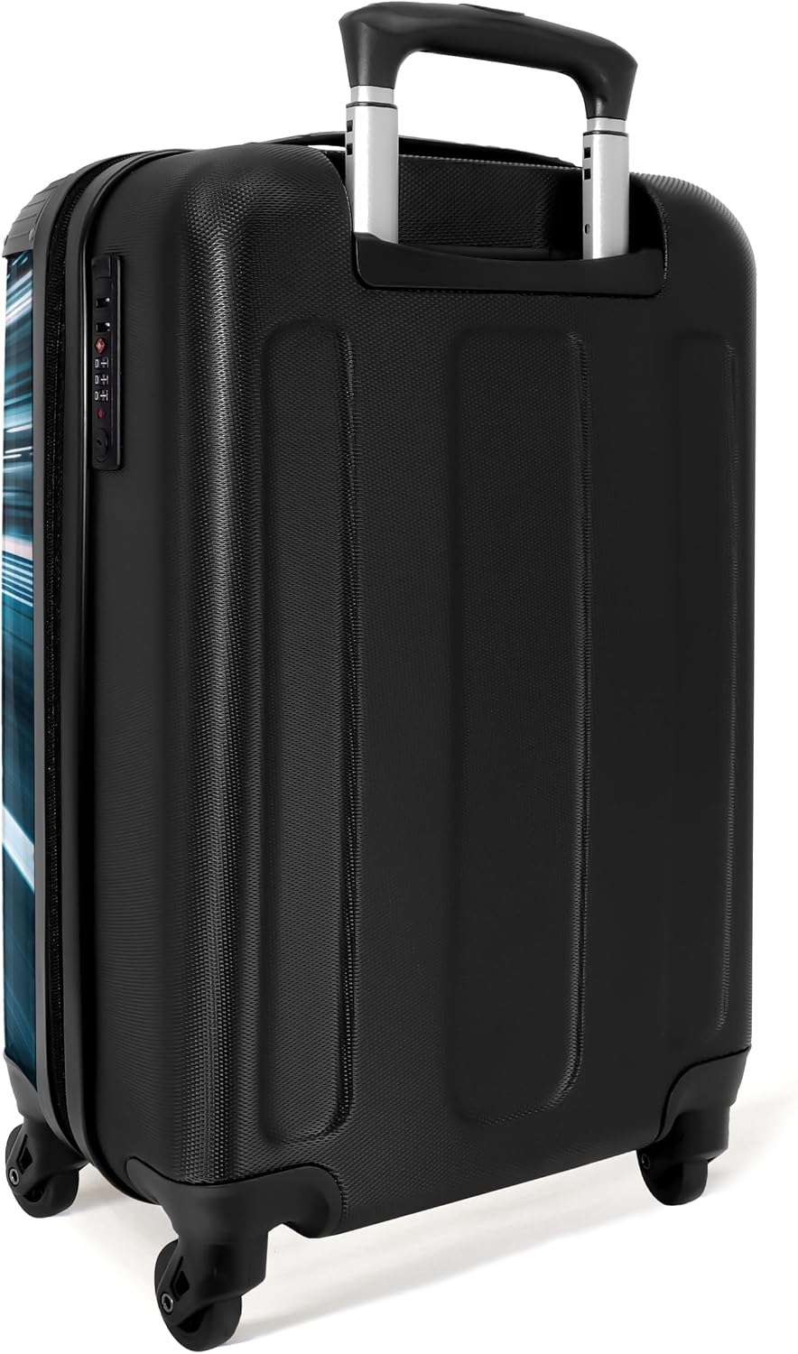 Detalle de NoBoringSuitcases.com Valigia Bambini Auto da Corsa Ciano-Blu 55x40x20 cm