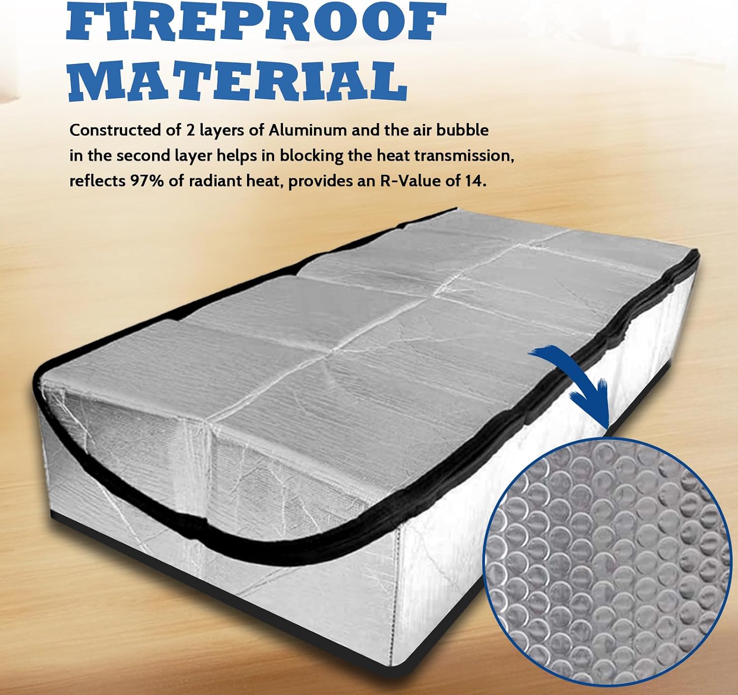 Detalle 2 de Vefhby Attic Hatch Insulation Cover 25" x 54" x 11