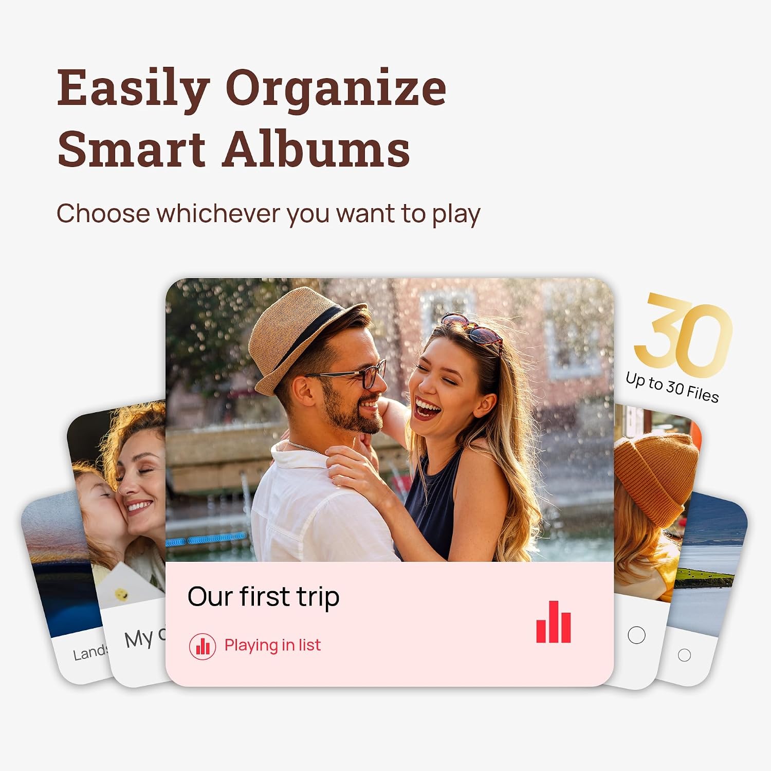 Thumbnail 6 de ARZOPA 10.1" Rose Gold Metal Digital Photo Frame with Unlimited Cloud Storage