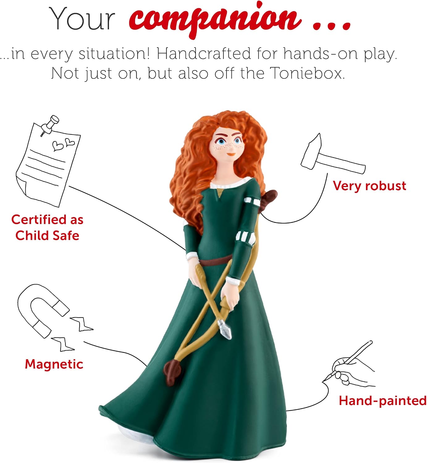 Detalle de Disney Brave tonies Audio Character for Toniebox