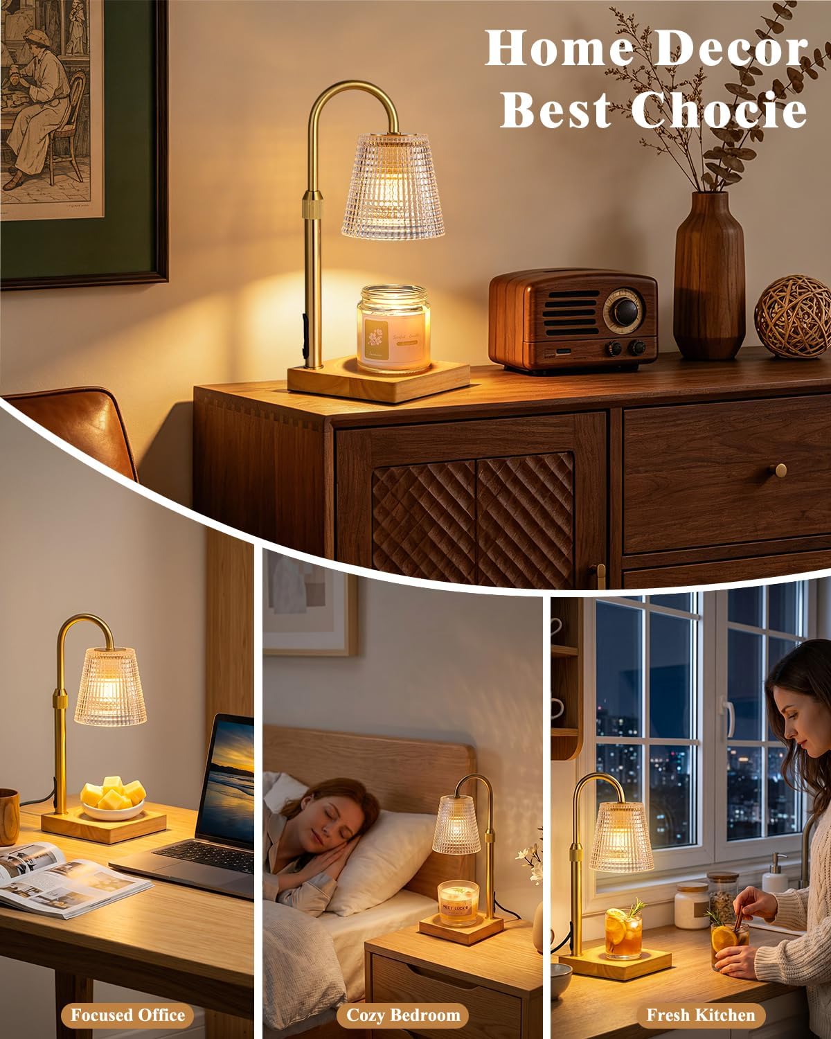 Thumbnail 4 de Hong-in Candle Warmer Lamp 8H Timer 🕯