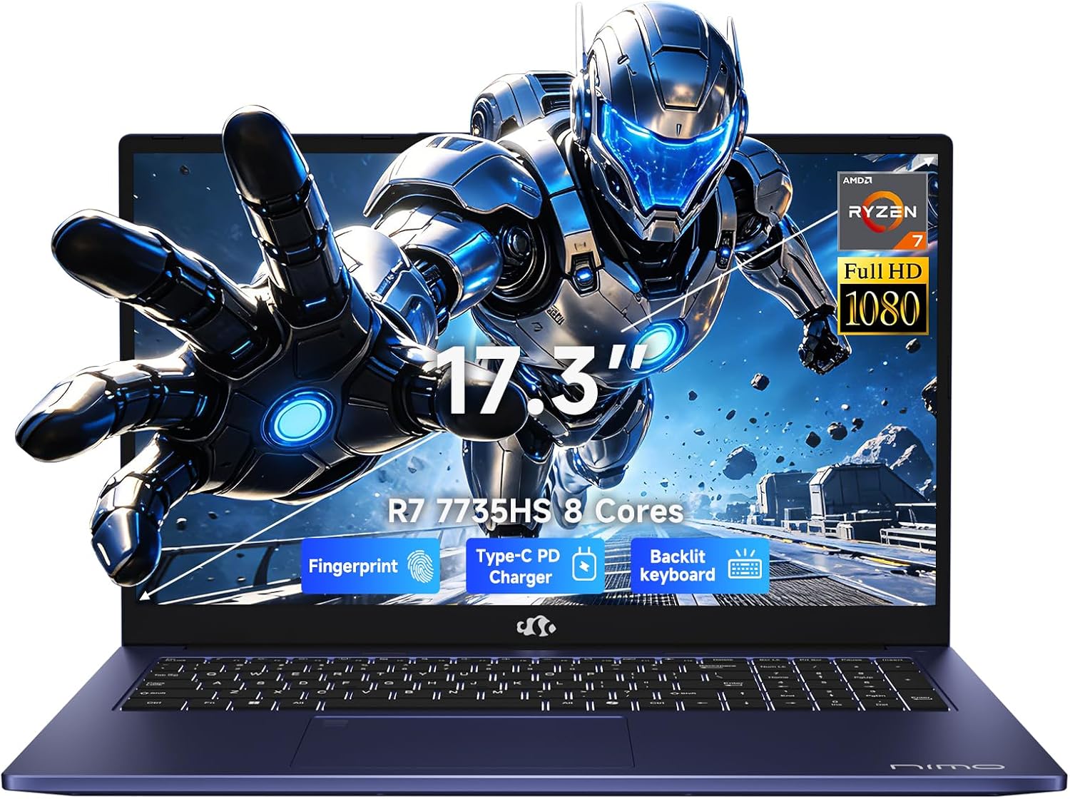 Detalle de NIMO Gaming Laptop 17.3-Inch