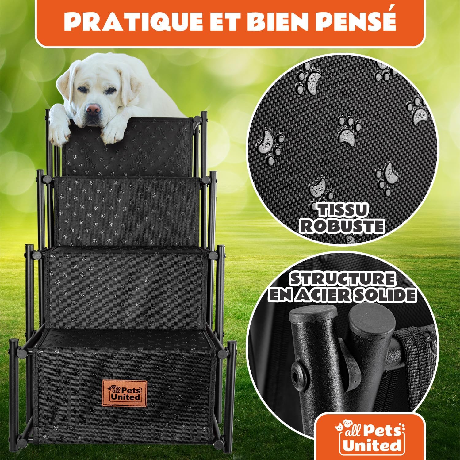Thumbnail 4 de All Pets United Rampe pliable pour chien et chat – Escalier d’entrée robuste et portable