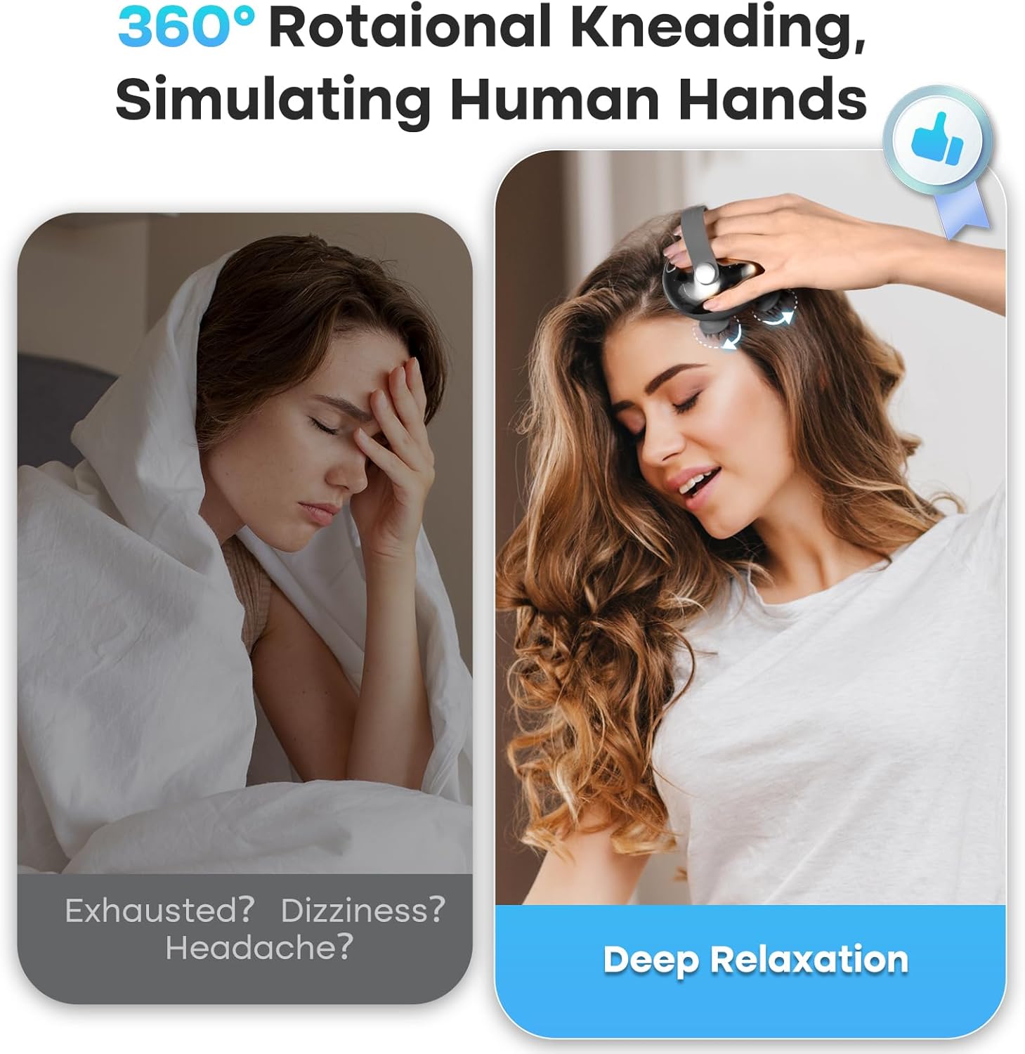 Detalle 2 de arboleaf Scalp Massager Rechargeable Head Massager with 8 Removable Silicone Claws