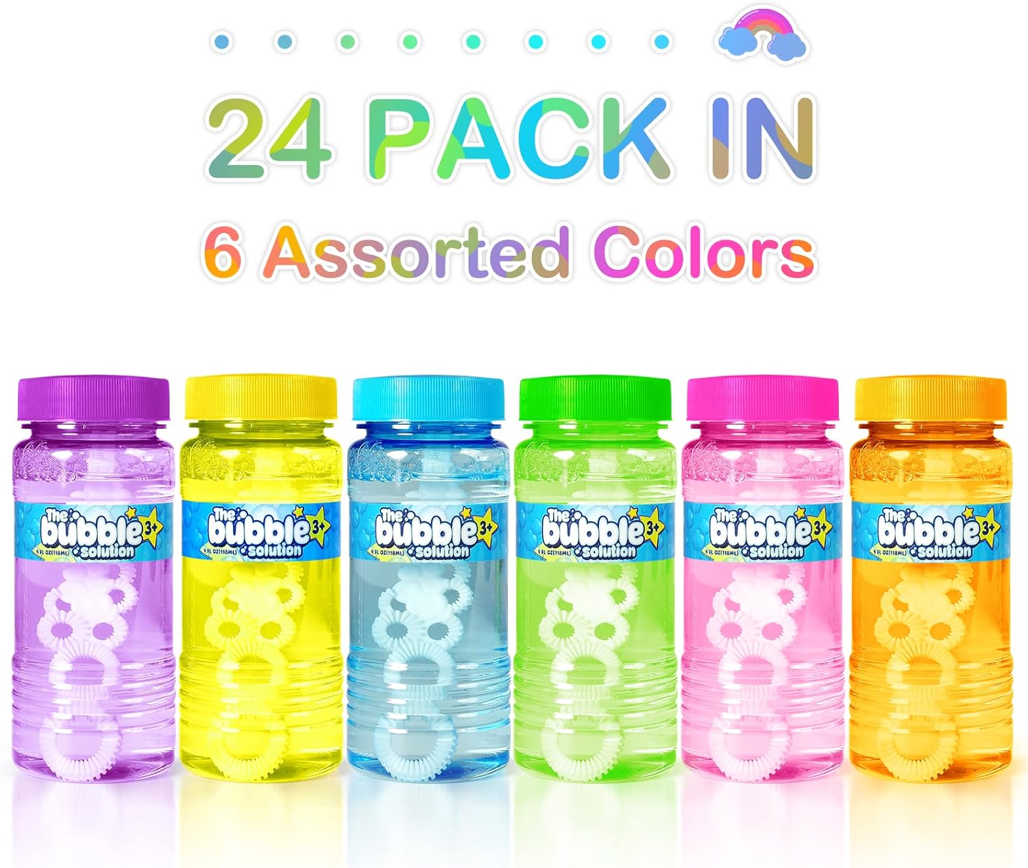 Detalle de Springflower Bubble Bottles 24-Piece Set