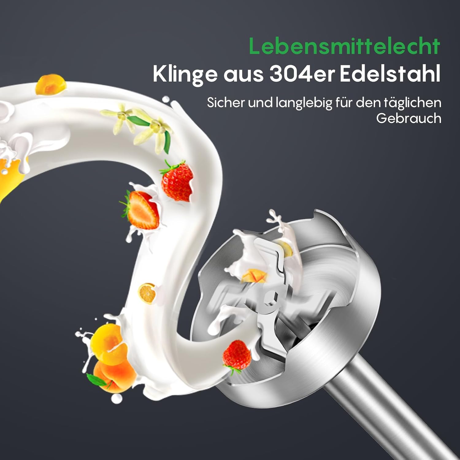 Thumbnail 6 de FRESKO Stabmixer Edelstahl 1000W 4-in-1