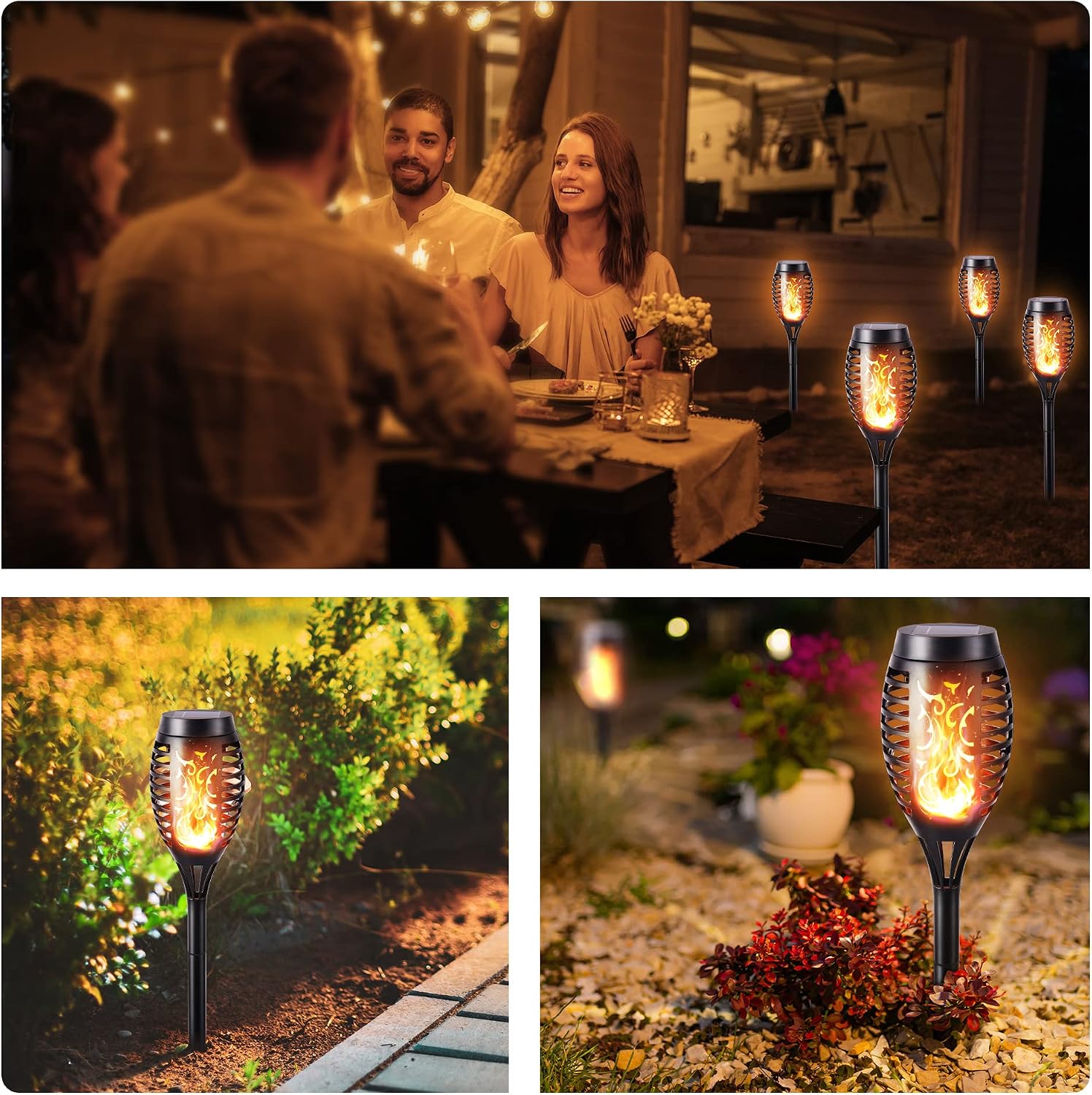 Detalle de Toodour Solar Outdoor Lights, 6-Pack