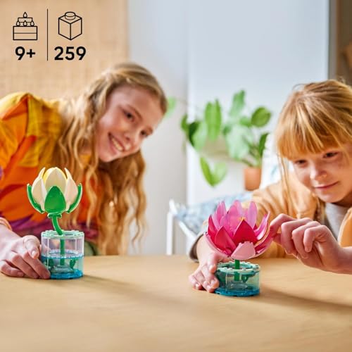 Detalle de LEGO Botanicals Les Nénuphars - Set de Fleurs Artificielles (11511)