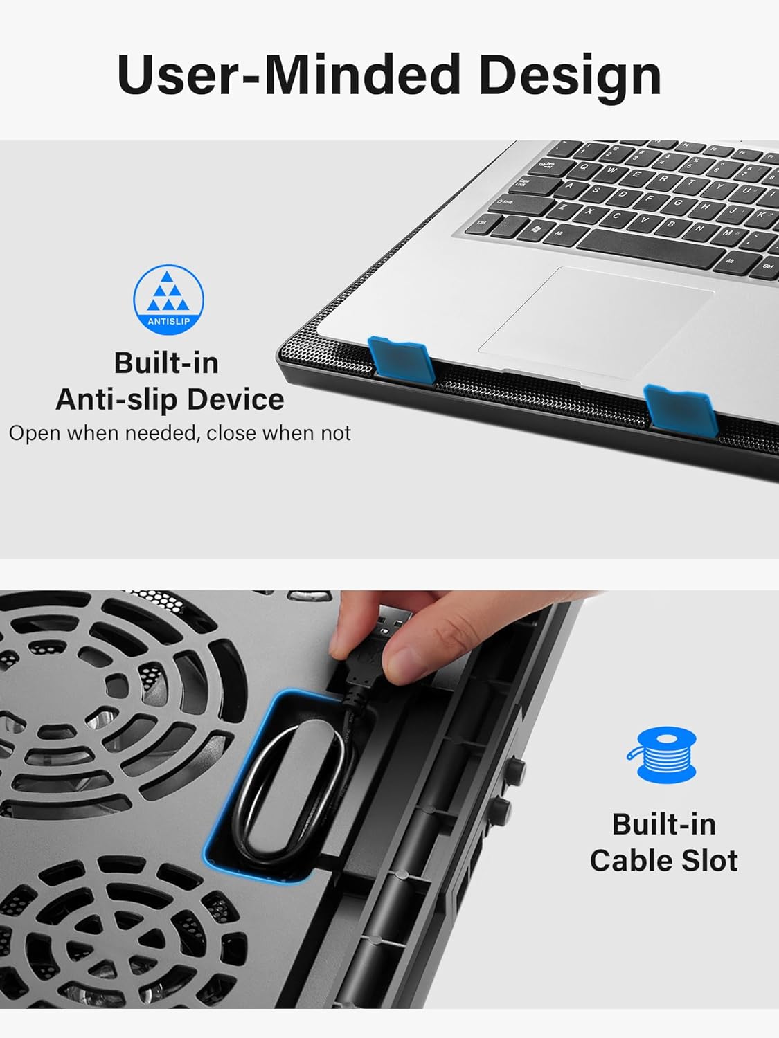 Thumbnail 4 de Kootek Laptop Cooling Pad 5 Fans