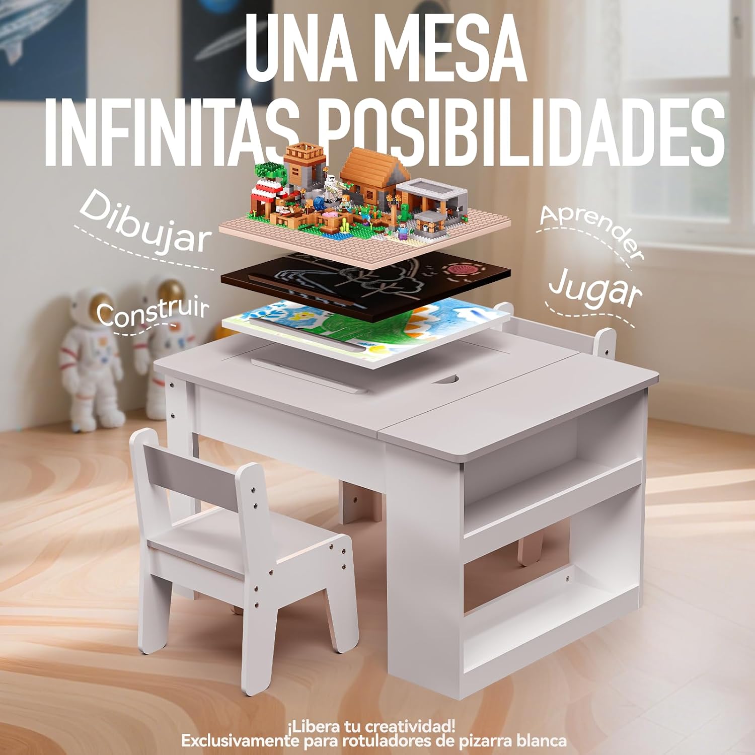 Thumbnail 1 de Mesa y Silla Infantil Multifunción