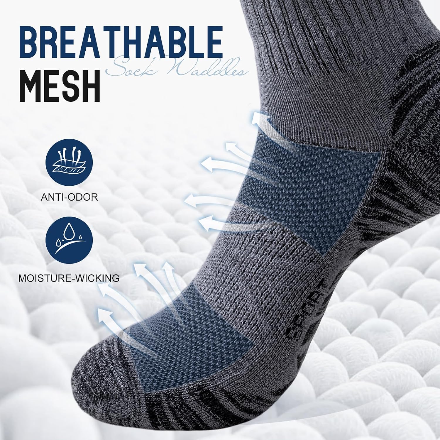 Thumbnail 6 de SockWaddles cushioned sport socks 5 pairs