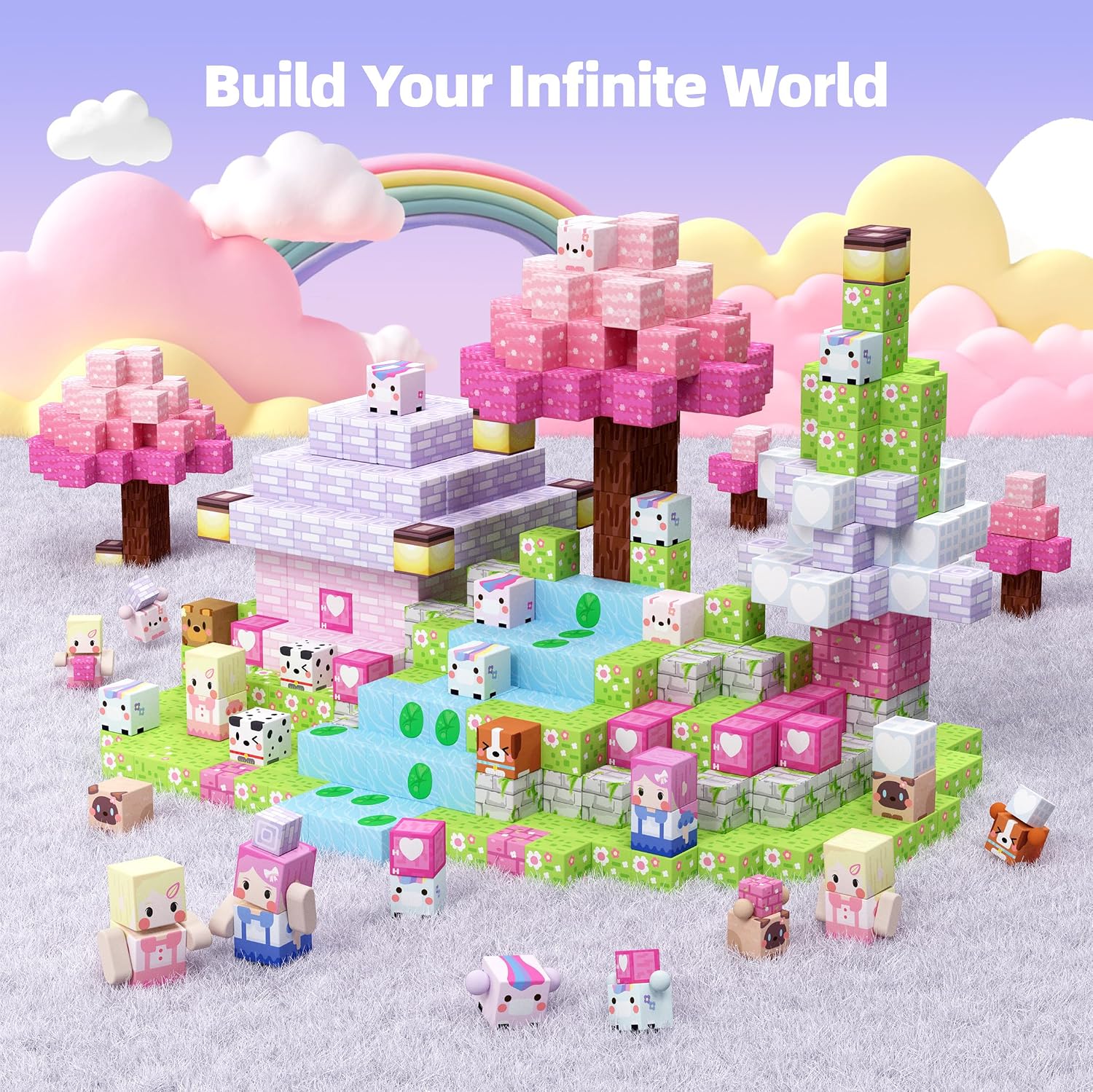 Detalle de GobiDex Magnetic Building Blocks, 48 Pieces