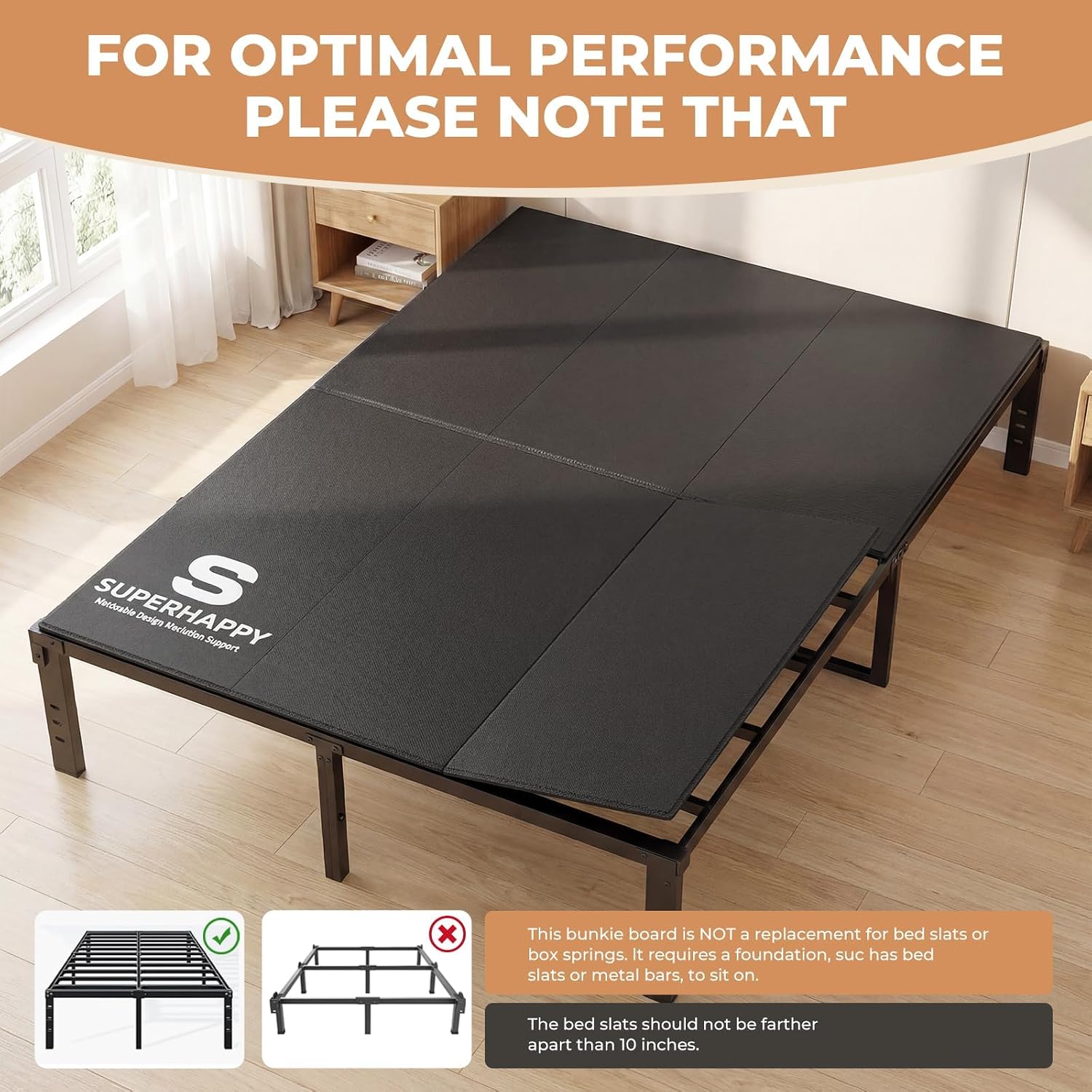 Detalle de King Size Bunkie Board 76 x 80 in.