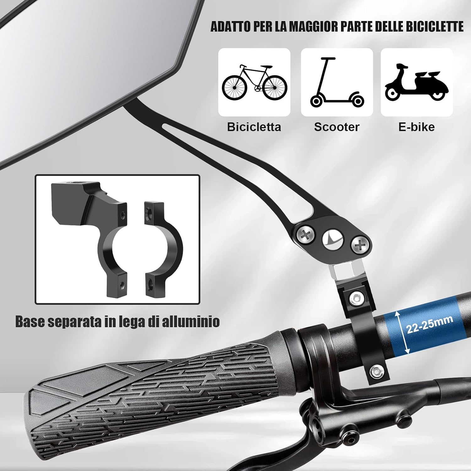Thumbnail 3 de Diyife Specchietti per Bicicletta 15,5 cm