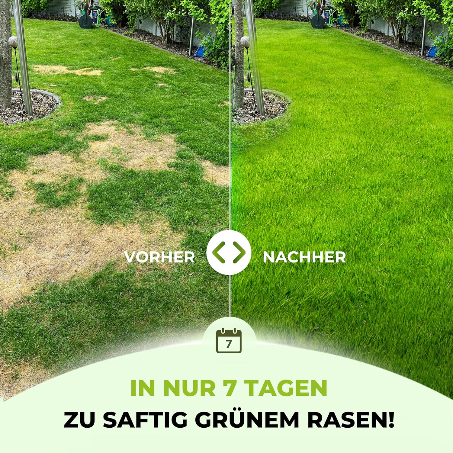 Detalle de TerraUno Rasendünger Frühjahr/Sommer – Sofortwirkung, 5 kg für 250 m²