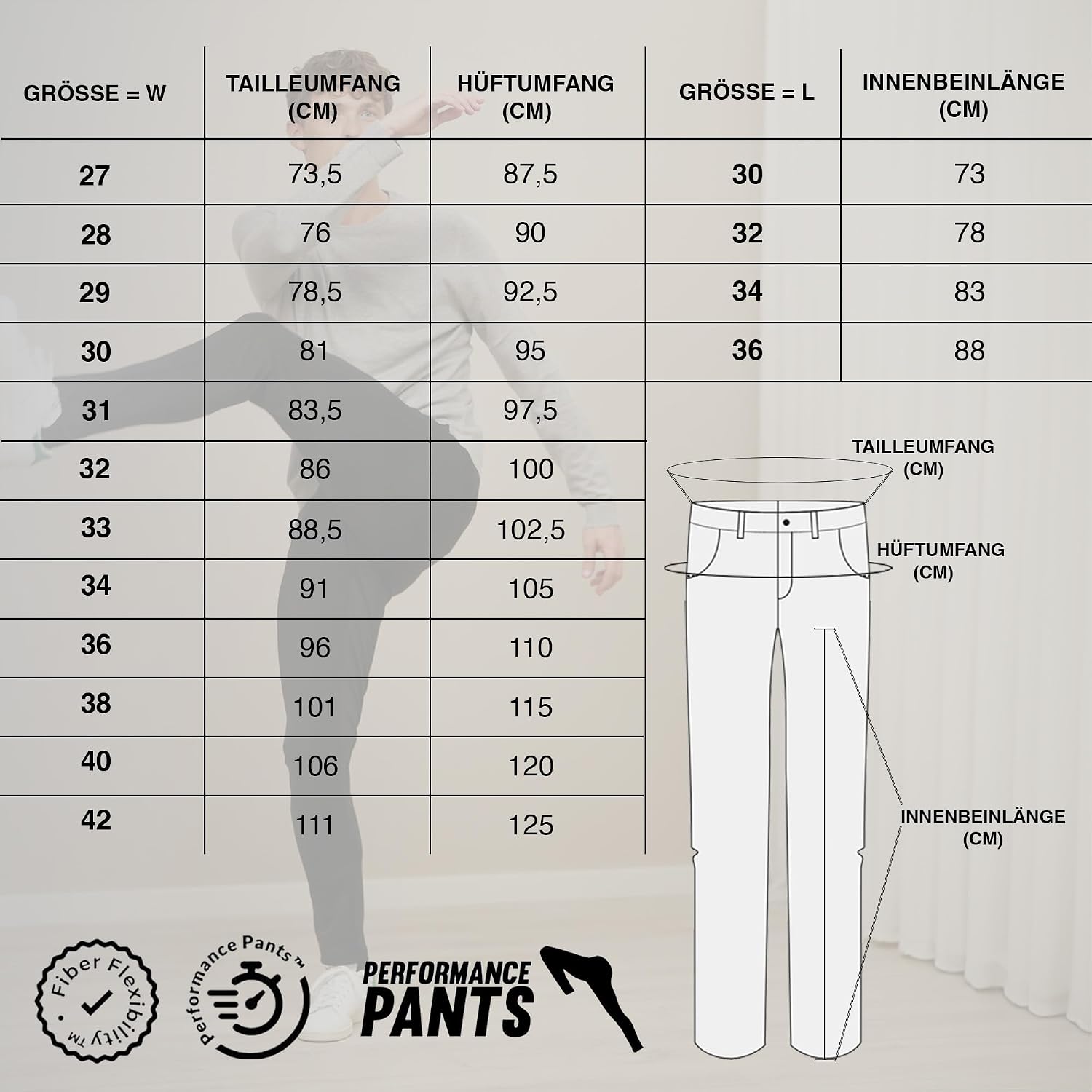 Thumbnail 6 de Performance Pants Herren Slim Fit