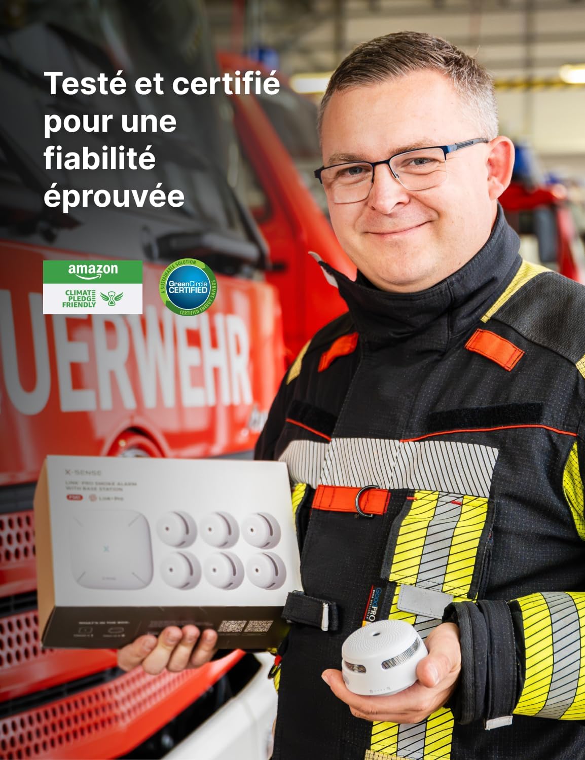 Thumbnail 1 de X-Sense FS61 détecteur de fumée connecté 50 🏠