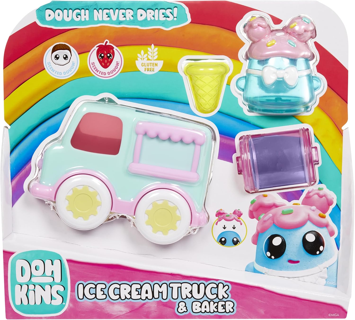 Thumbnail 5 de DohKins Ice Cream Truck & Baker – Knete mit Never-Dry Dough, glutenfrei, ab 3 Jahren