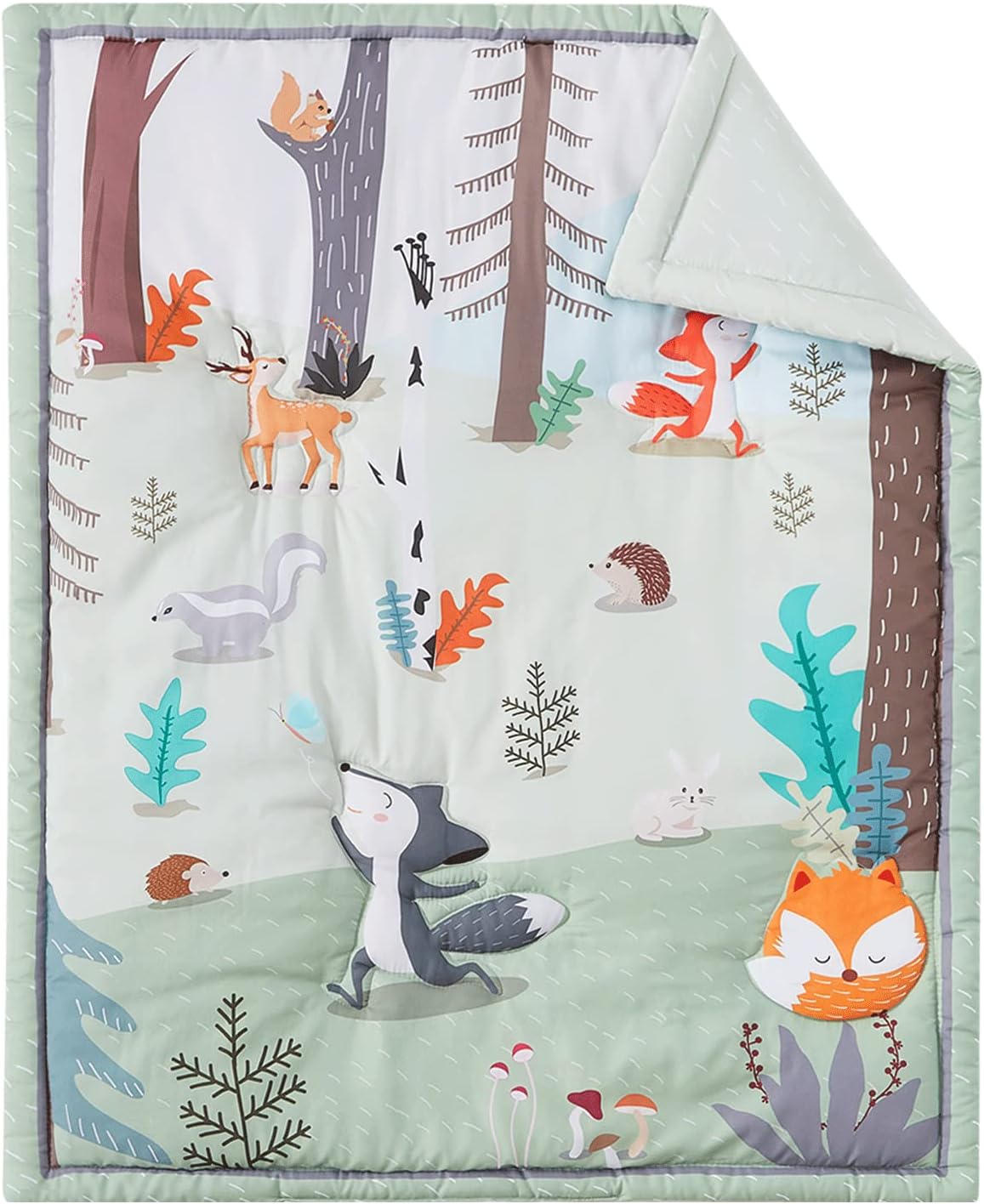 Thumbnail 1 de beeweed Animal Themed Baby Blanket 84x107 cm