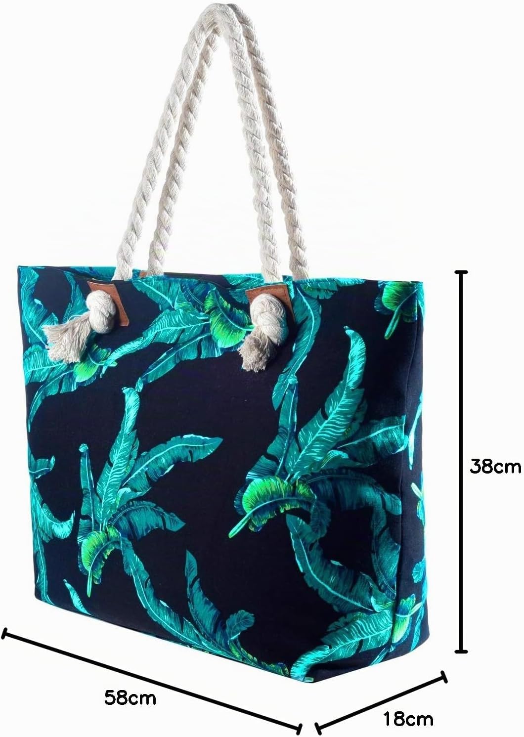 Thumbnail 6 de DonDon Strandtasche XXL mit Reißverschluss – Umhängetasche Damen, Beach Bag im großen Format
