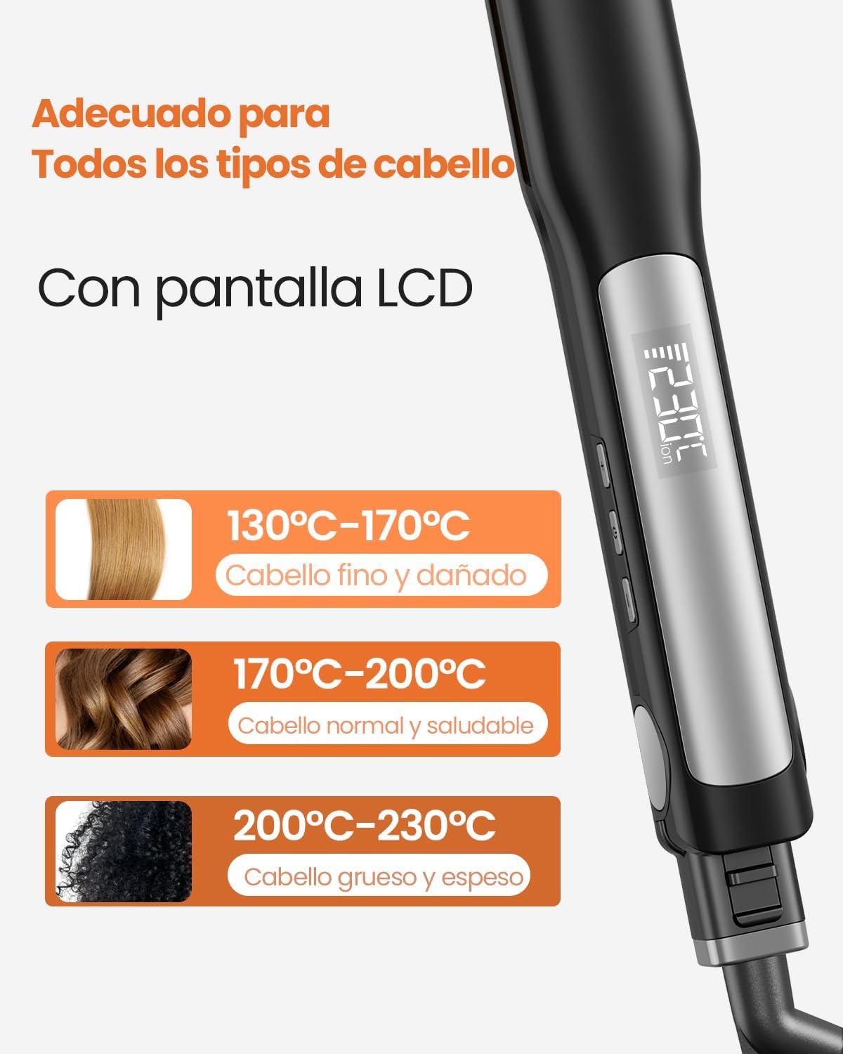 Thumbnail 4 de Faszin 2 en 1 Plancha de Pelo Titanio ✨ Calienta en 20s