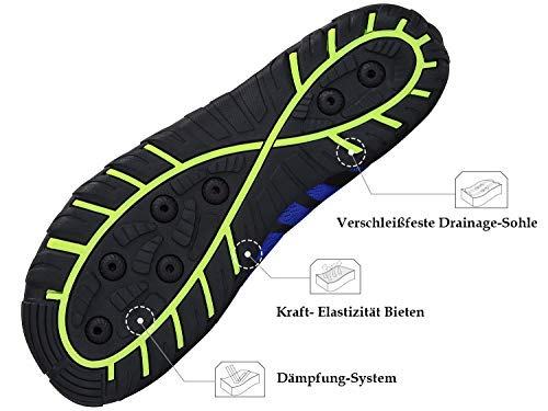 Thumbnail 4 de SAGUARO Escarpines Barefoot para Mujer y Hombre - Zapatillas de Agua Antideslizantes, Transpirables y con Drenaje (Negro, Talla 43)