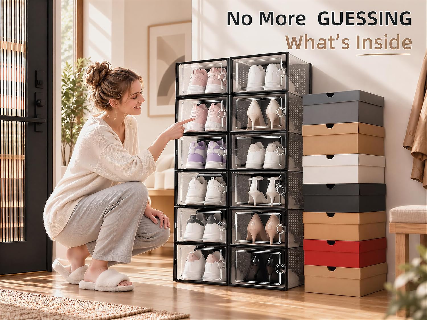 Detalle 2 de Kuject X-Large Shoe Storage Boxes 12-pack