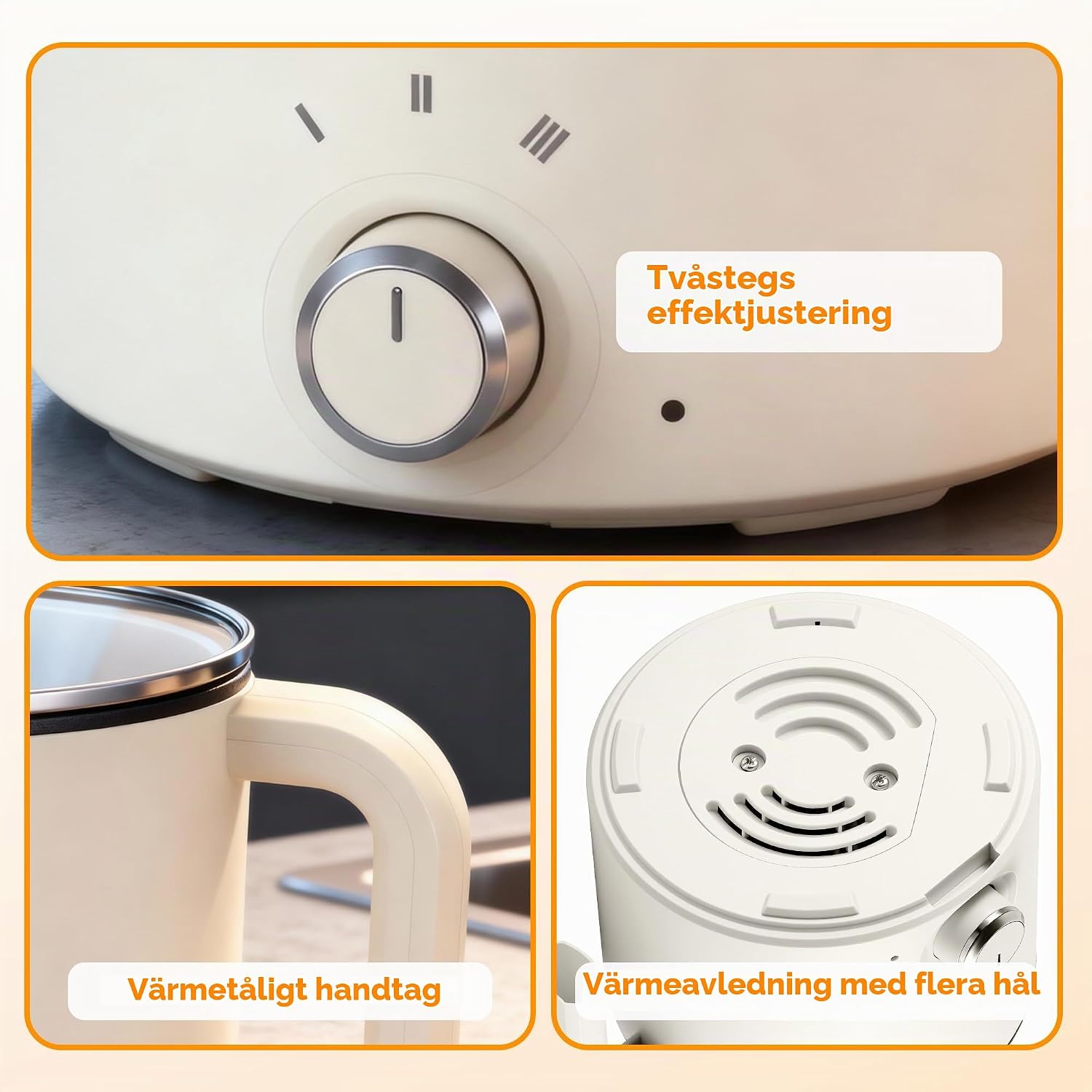 Detalle 1 de Starvortex elektrisk vaxsmältare 1,8 liter med hällpip och ljustillbehör