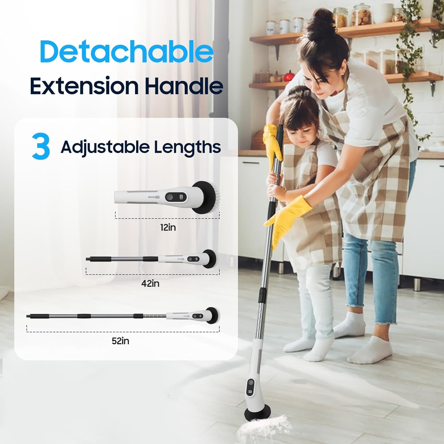 Detalle 2 de Electric Spin Scrubber 4000mAh Cleaning Brush 🧹