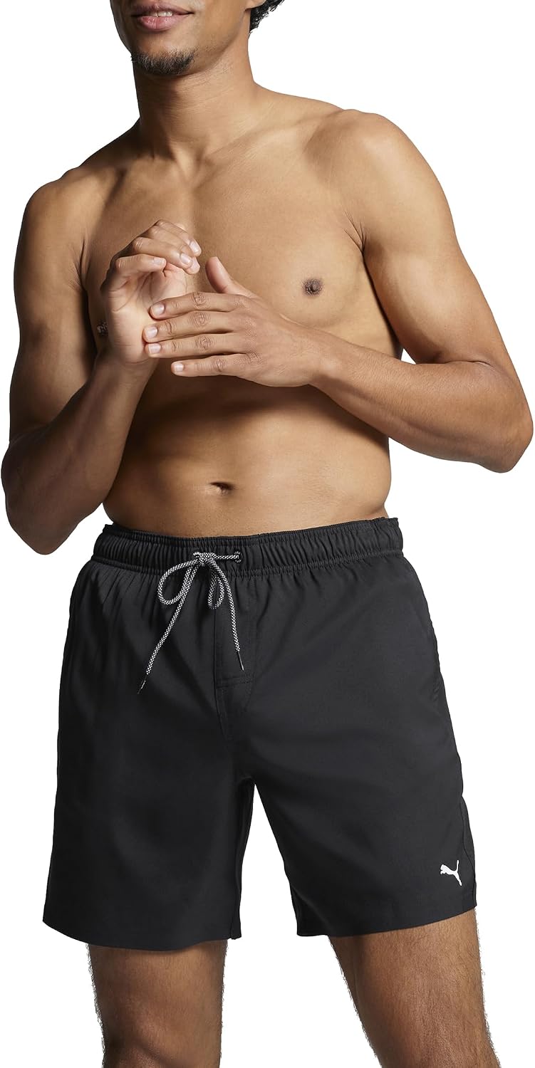 Detalle de Puma Herren Badehose Medium Length – 1er Pack