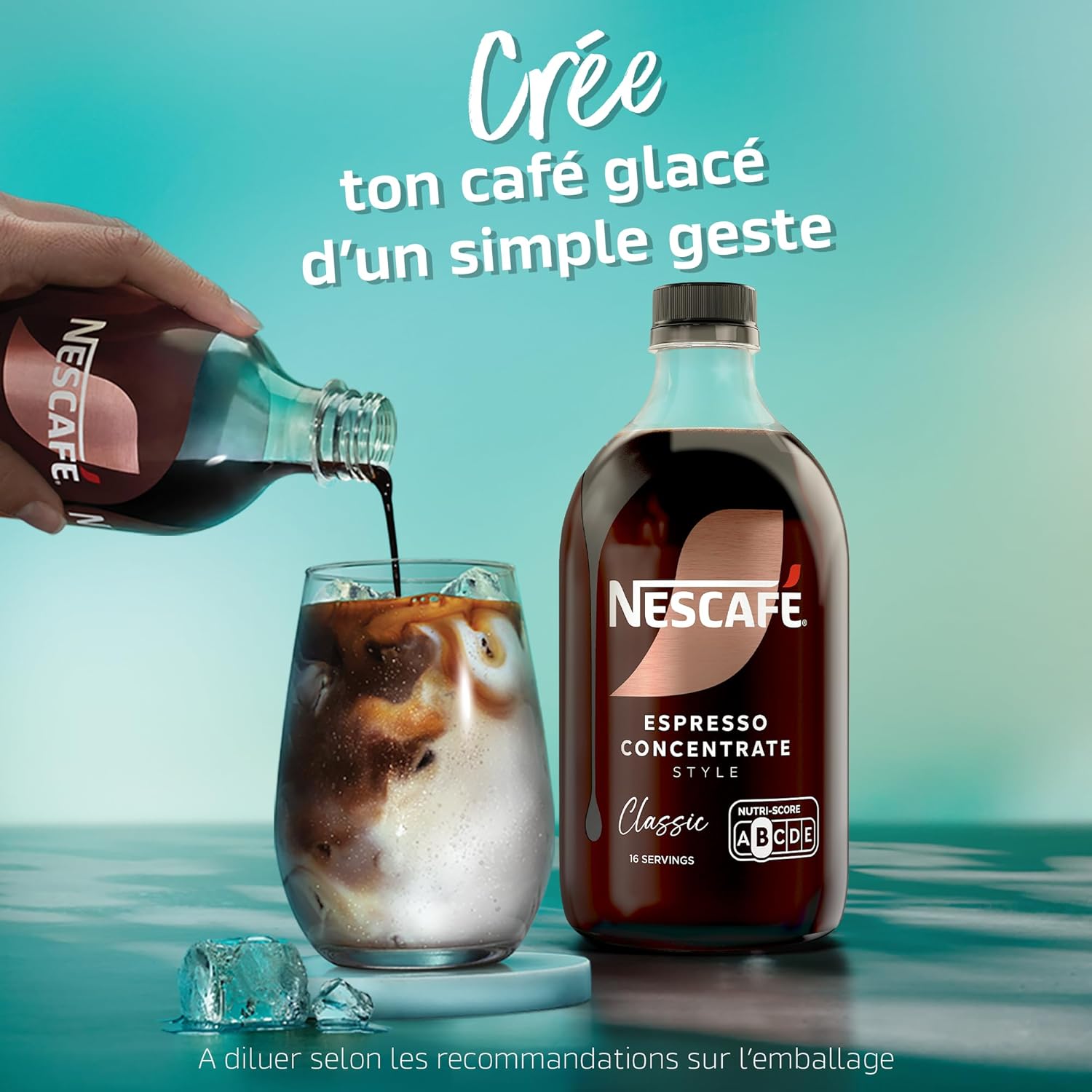 Thumbnail 1 de NESCAFÉ Espresso Concentrate Classic – concentré de café liquide à diluer pour café glacé, 500 mL (16 tasses)