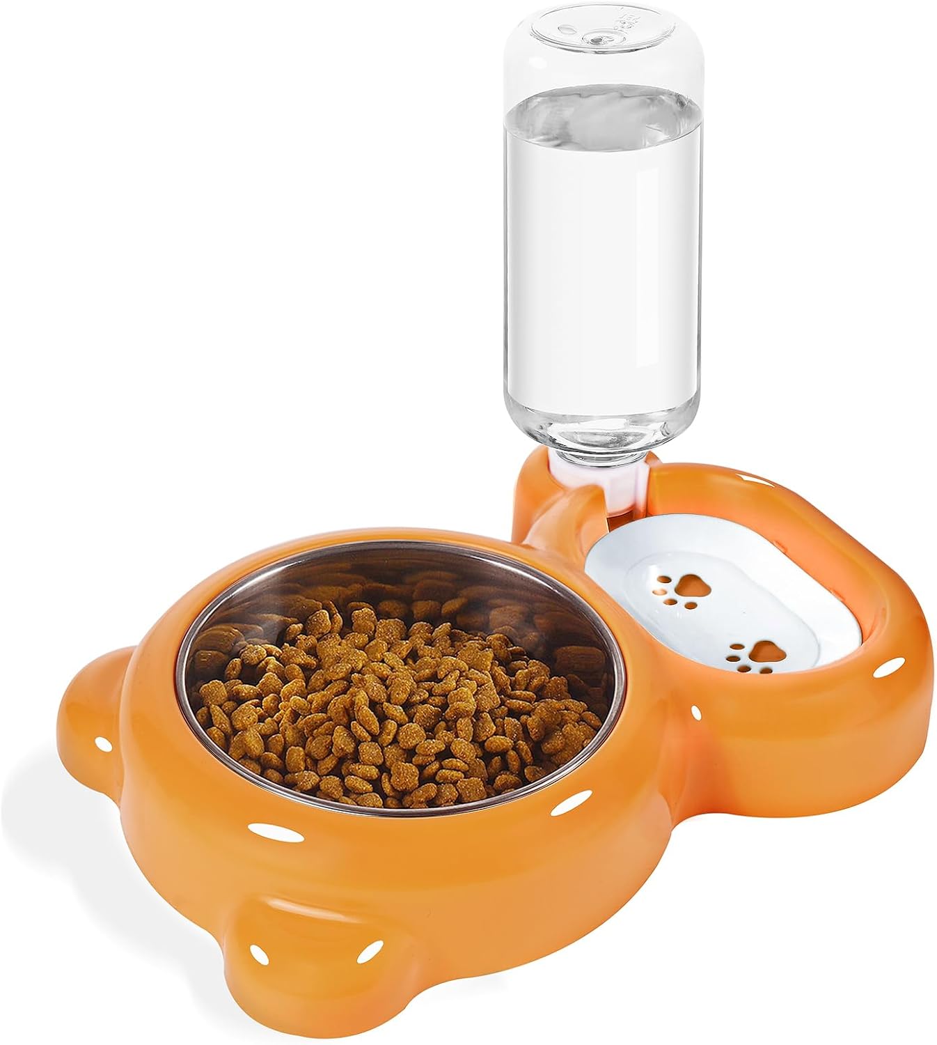 Detalle de Pet Food and Water Bowl Set, 17 oz Water Bottle