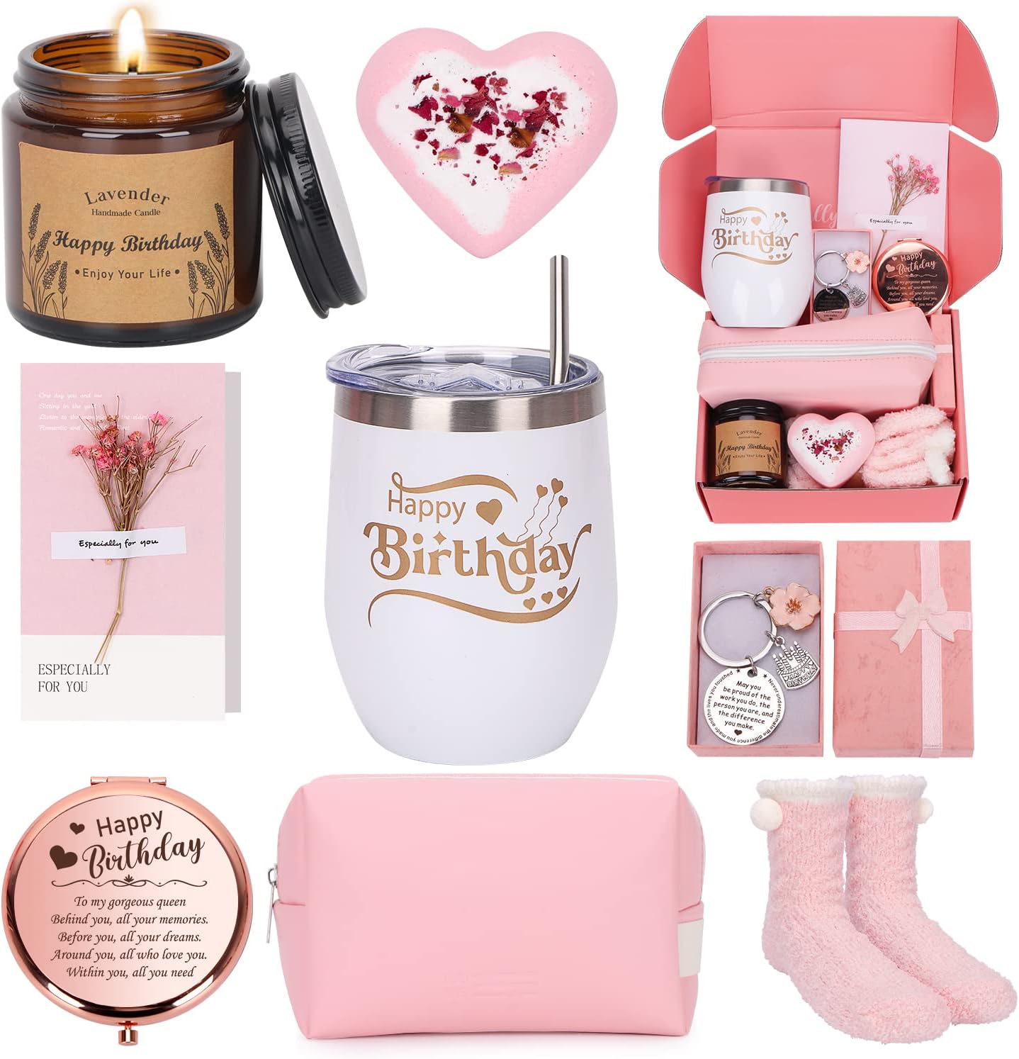 Thumbnail 6 de Birthday Gifts for Women Happy Birth-day Pamper Hamper Gift Box (self care set)