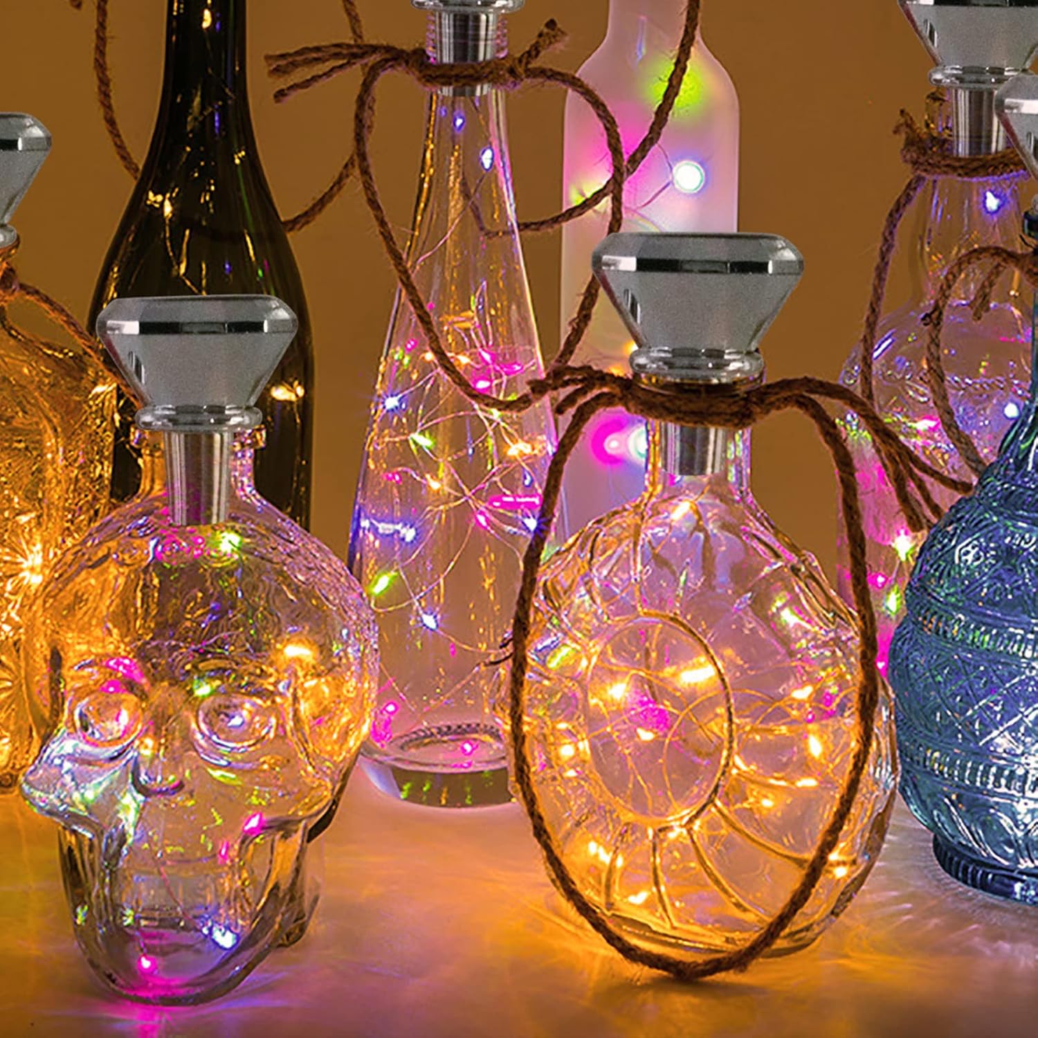 Thumbnail 4 de Melofo 10 Pack LED Fairy String Lights — 3M Battery Operated Copper Wire Lights