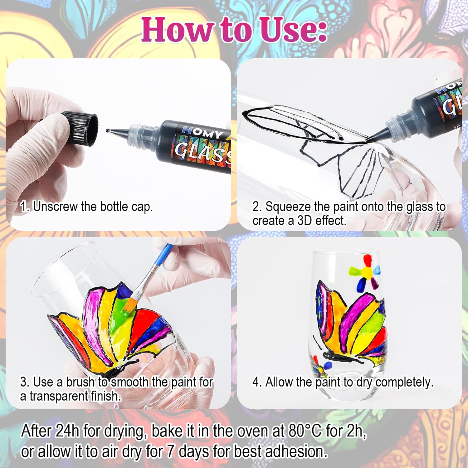 Thumbnail 6 de HOMY ARTY Peinture vitrail 20x30 ml 🖌️