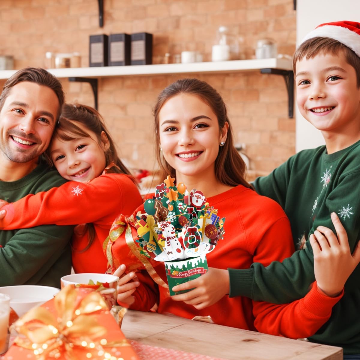 Thumbnail 4 de CNLITIHEKA Christmas Pop Up Bouquet 8.66in 🎁