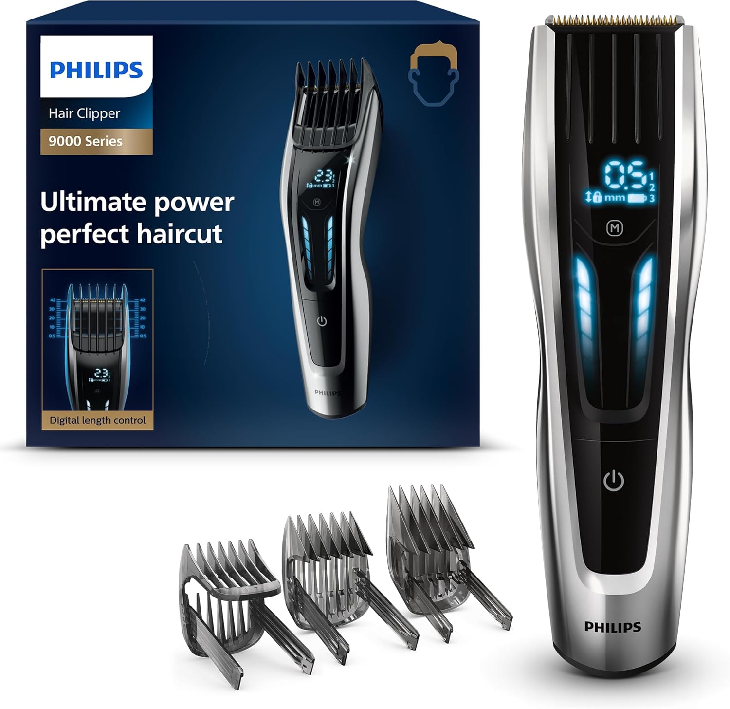 Detalle de Philips HC9450/15 tondeuse à cheveux tactile 20 positions ✂
