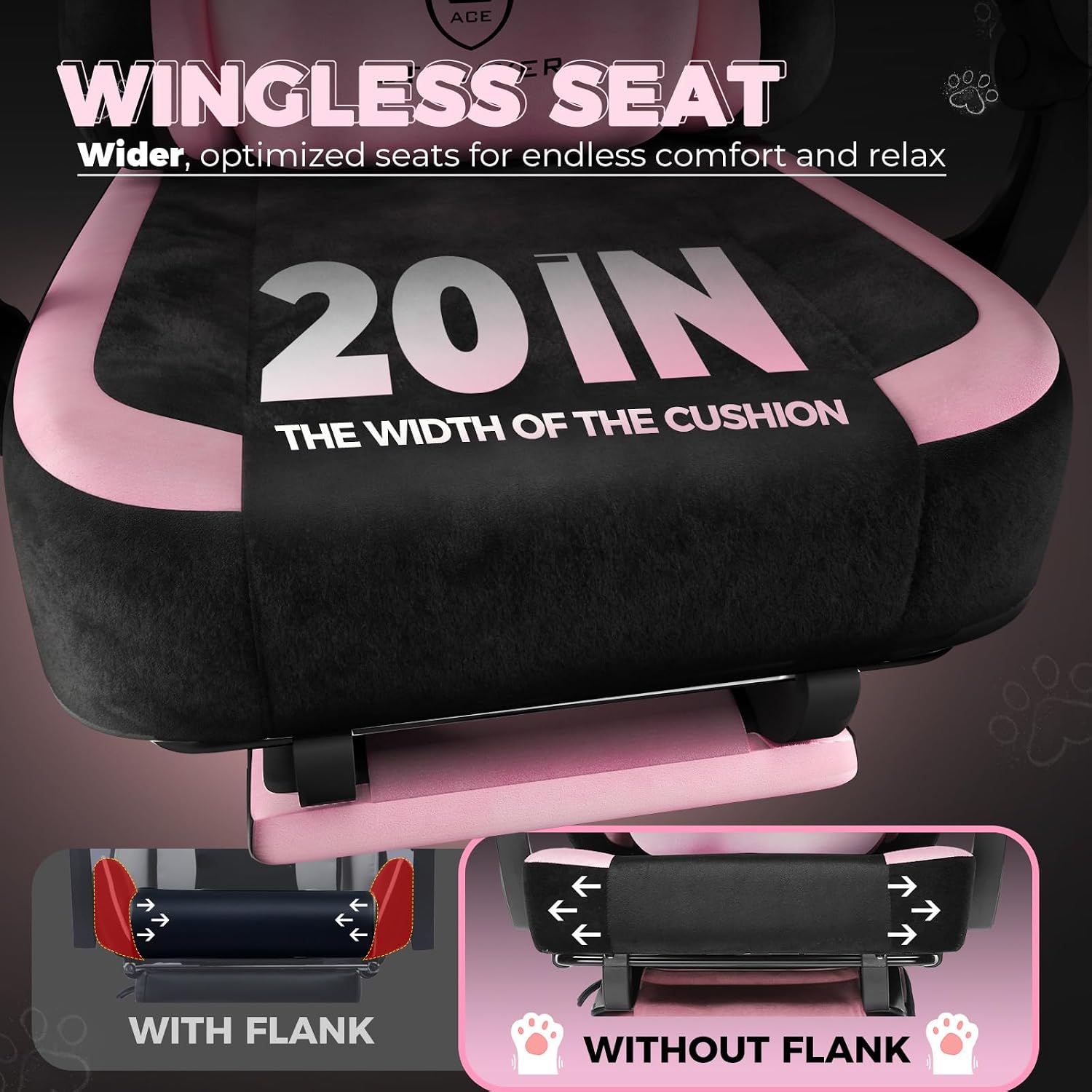 Detalle 2 de GTPLAYER gaming chair pink