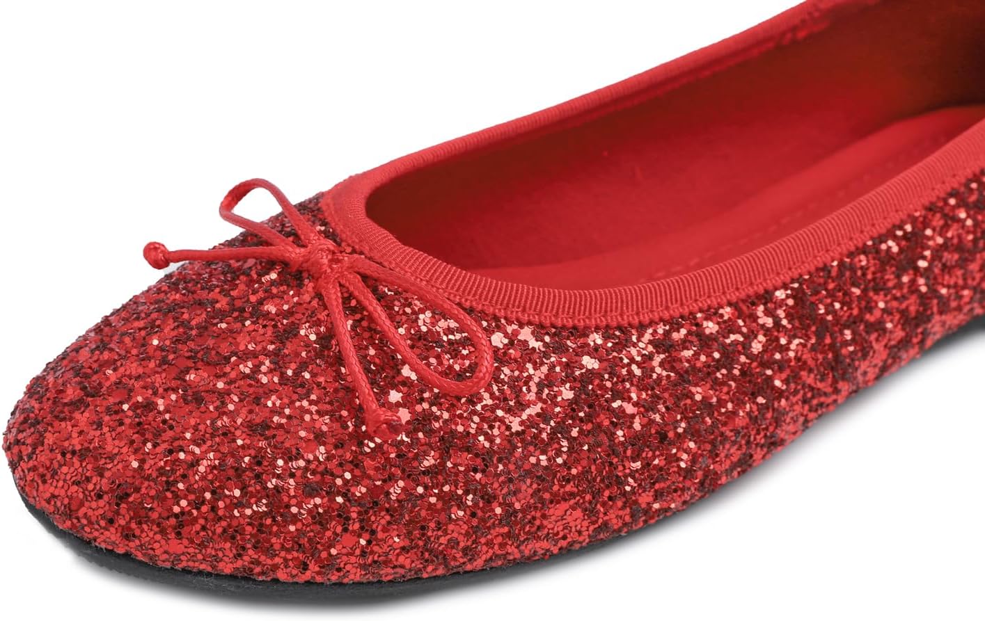 Detalle 2 de Round Glitter Ballerina mit Profilsohle